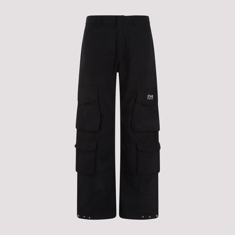 GOLDEN GOOSE Men's Ripstop Cargo Pants in Black