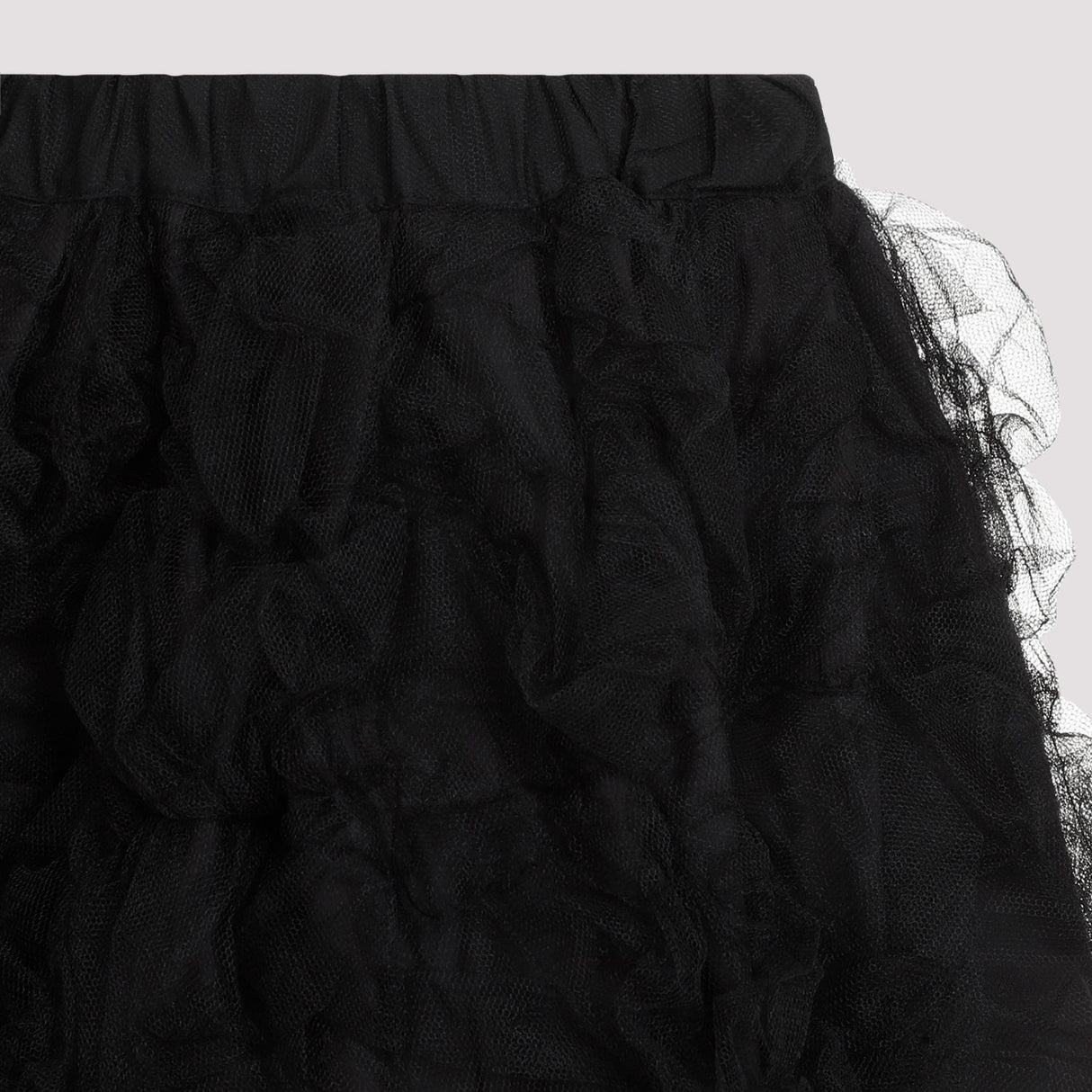 COMME DES GARÇONS Black Nylon Midi Skirt for Women - SS24 Collection