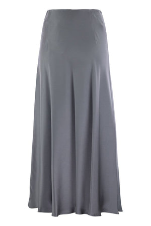 HERNO Elegant Satin Glow Long Skirt