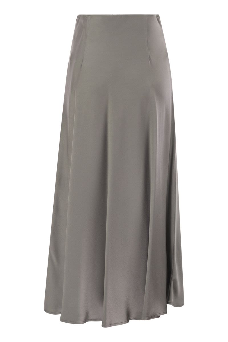 HERNO Elegant Satin Glow Long Skirt