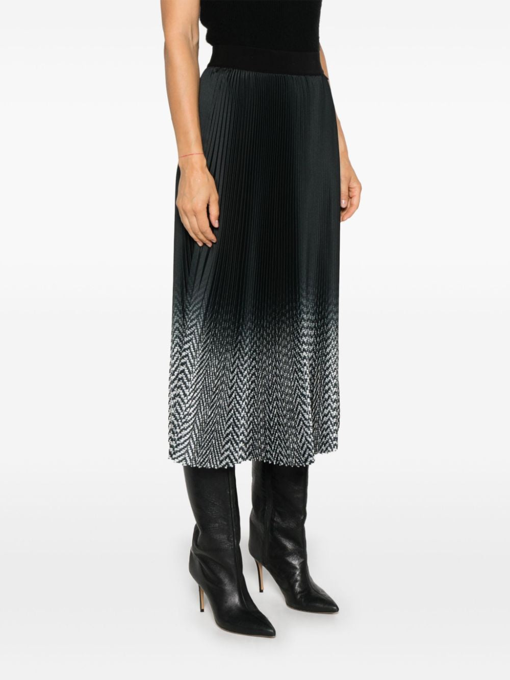 HERNO Elegant Plissé Midi Skirt for Women