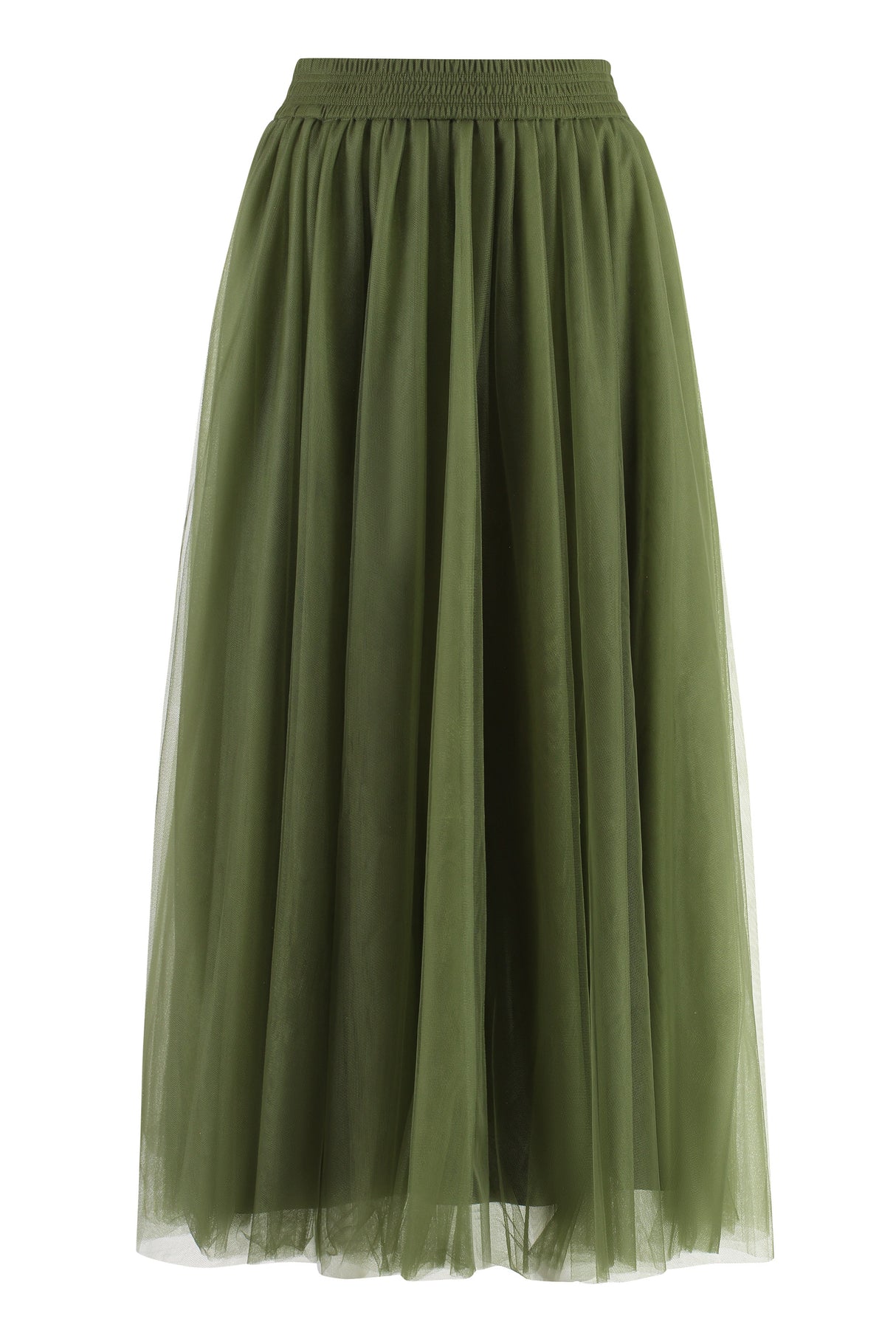 FABIANA FILIPPI Elegant Pleated Midi Tulle Skirt