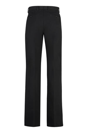 DOLCE & GABBANA Men's Black Blend Cotton Trousers for SS24