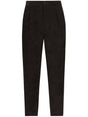 DOLCE & GABBANA Men's Black Corduroy Trousers with Pockets