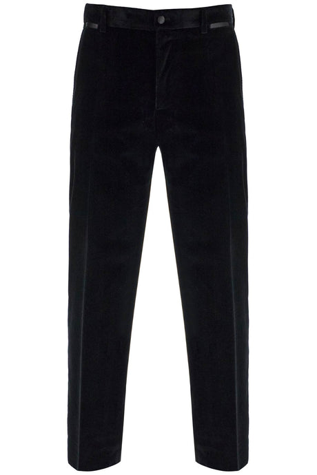 DOLCE & GABBANA Velvet Tuxedo Pants - Slim Fit