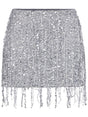 ELISABETTA FRANCHI Thigh-Length Embroidered Sequin Skirt for Women