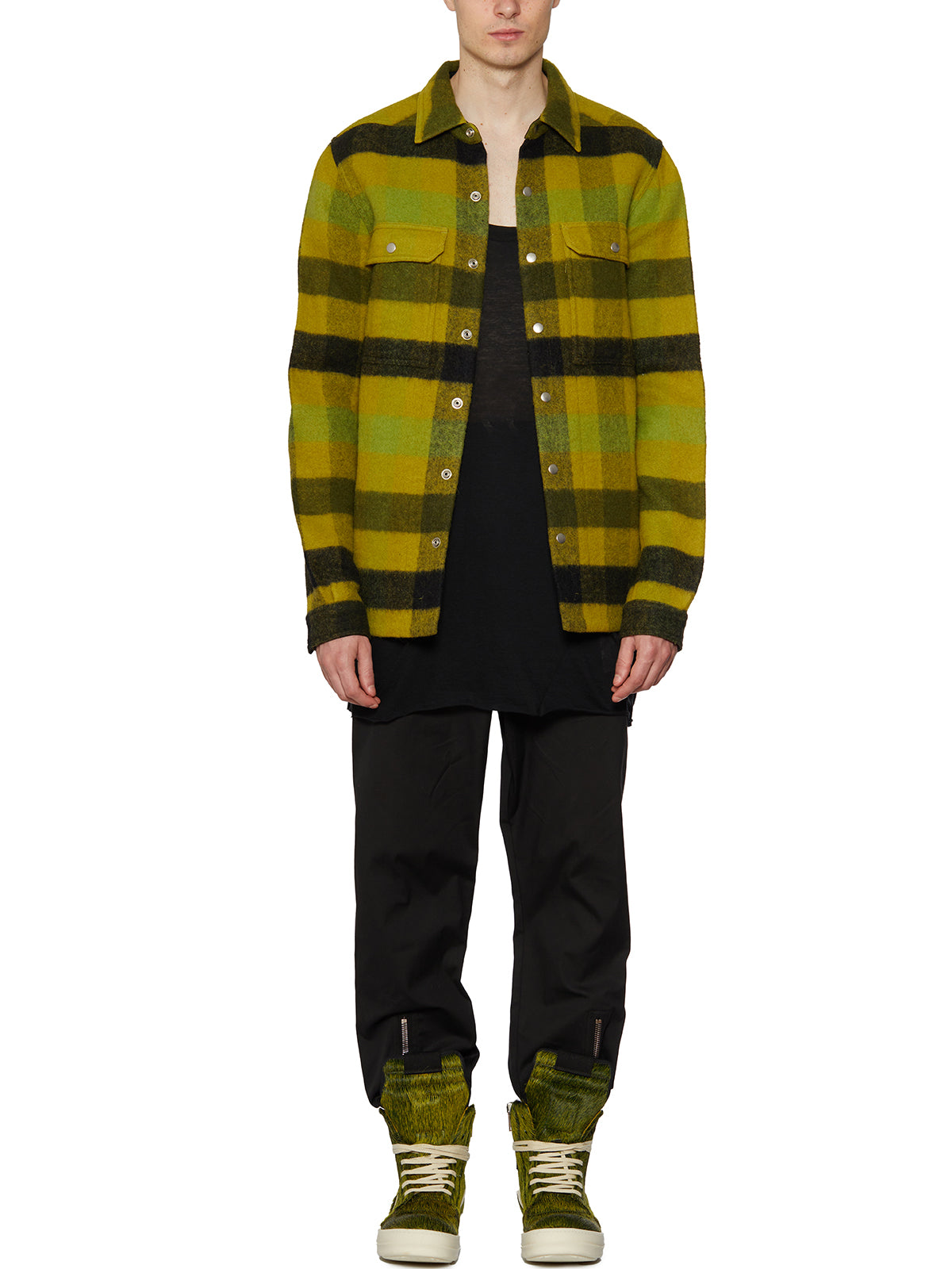 Men's Plaid Jacket Shirt - FW23 Collection