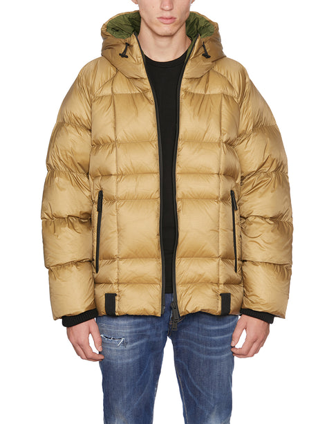 DSQUARED2 Men's Beige Hooded Down Jacket for FW23