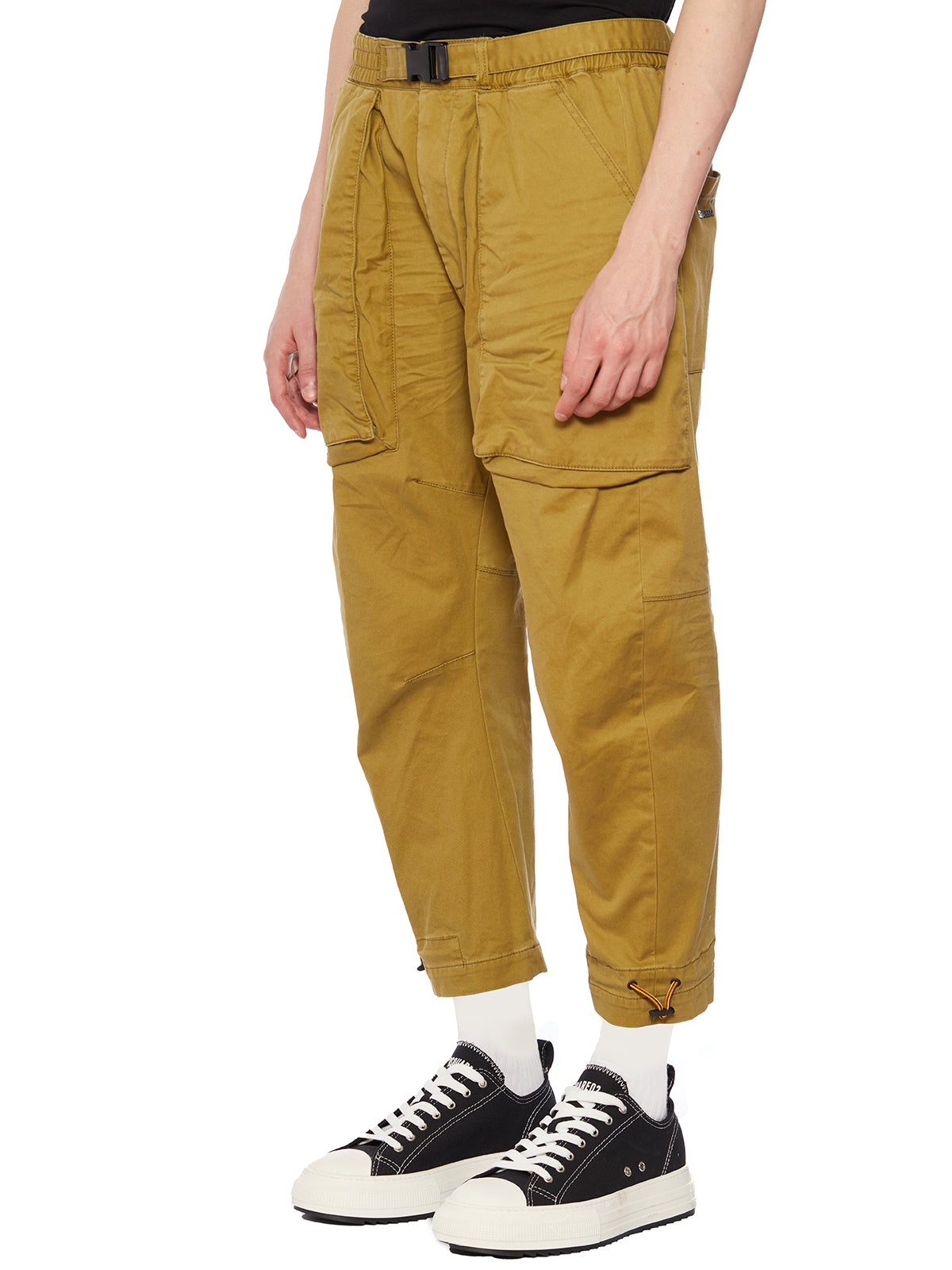 Men's Beige Cotton Pants - FW23 Collection