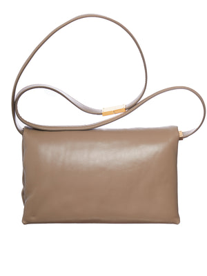 Prisma Shoulder Handbag in Beige - MARNI