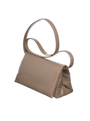 Prisma Shoulder Handbag in Beige - MARNI