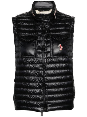 MONCLER Black Down Vest for Women - SS24 Collection