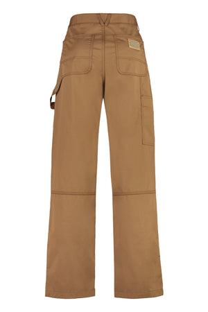 DOLCE & GABBANA Men's Stretch Cotton Trousers in Brown for FW23