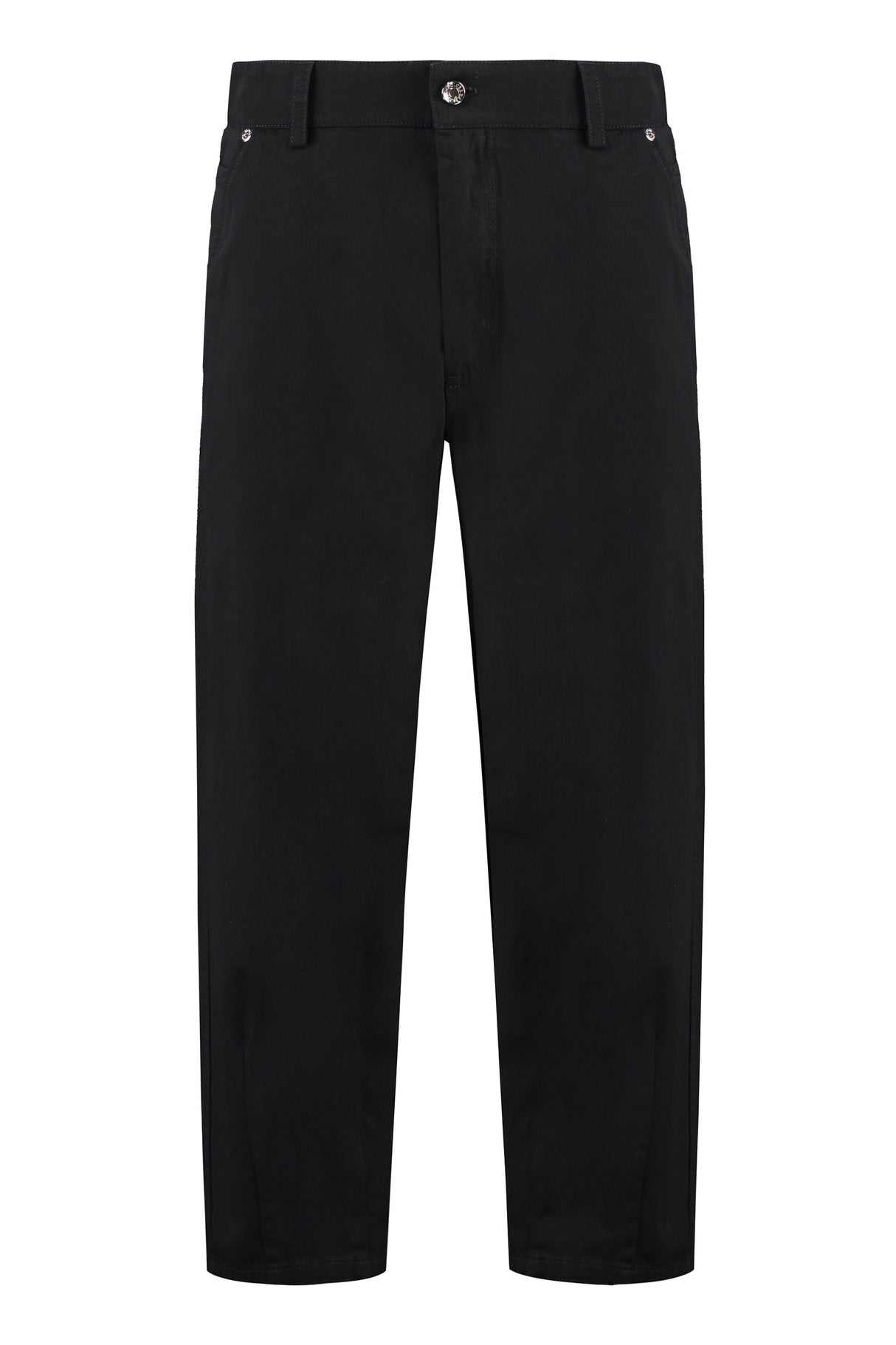 DOLCE & GABBANA Men's Straight Leg Black Jeans - SS24 Collection