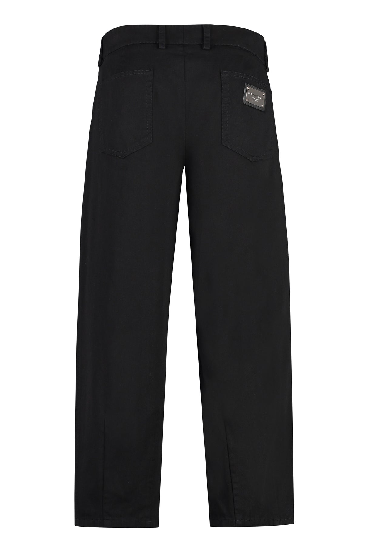 DOLCE & GABBANA Men's Straight Leg Black Jeans - SS24 Collection