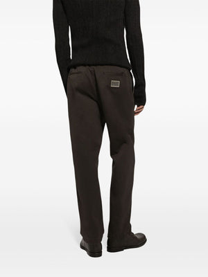 DOLCE & GABBANA Tailored Cotton Trousers for Men