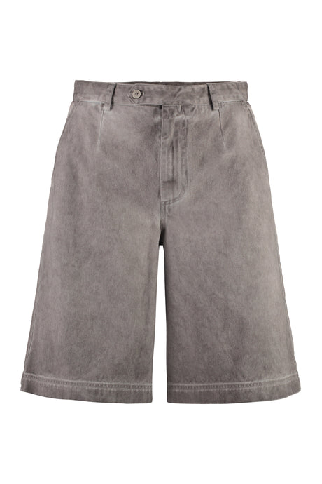 DOLCE & GABBANA Men's Grey Cotton Bermuda Shorts for SS23