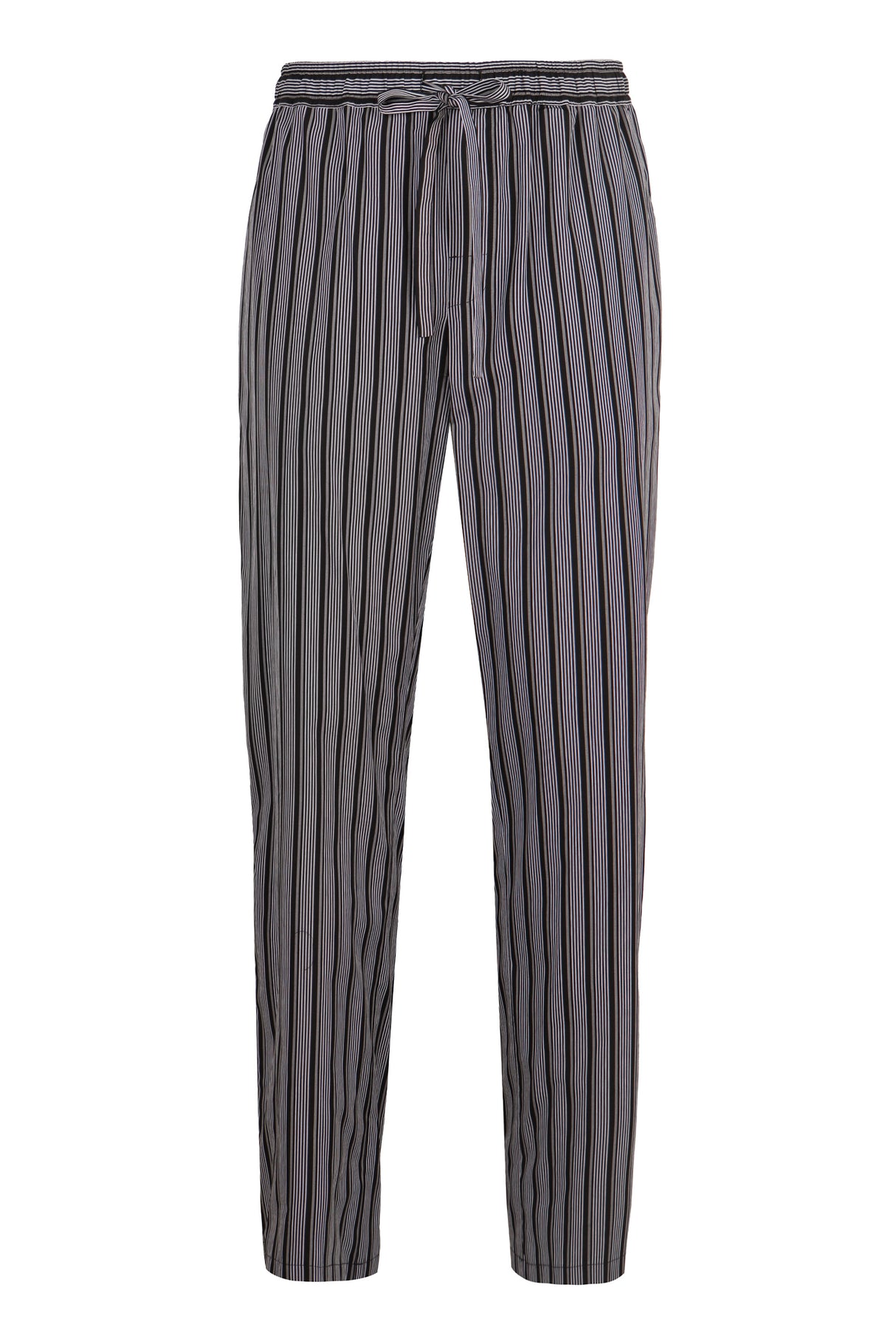 DOLCE & GABBANA Striped Cotton Pajama Pants for Men - FW24