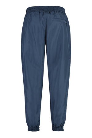 DOLCE & GABBANA Blue Logo Detail Nylon Track Pants for Men - FW23