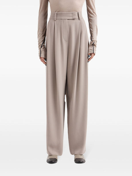 GIORGIO ARMANI Elegantly Tailored Double Pence Pants for Women