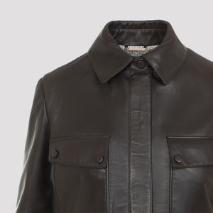 GIORGIO ARMANI Luxurious Lamb Leather Blouson Jacket