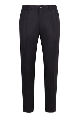 DOLCE & GABBANA Mid-Rise Wool Chino Trousers for Men