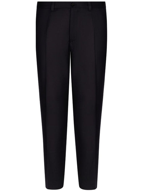 DOLCE & GABBANA Mid-Rise Straight-Leg Wool Trousers for Men