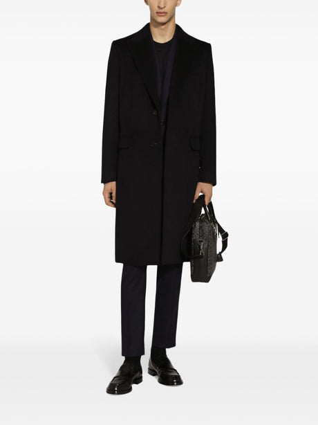 DOLCE & GABBANA Mid-Rise Straight-Leg Wool Trousers for Men