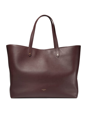 GOLDEN GOOSE Pasadena Large Leather Tote in Bordeaux