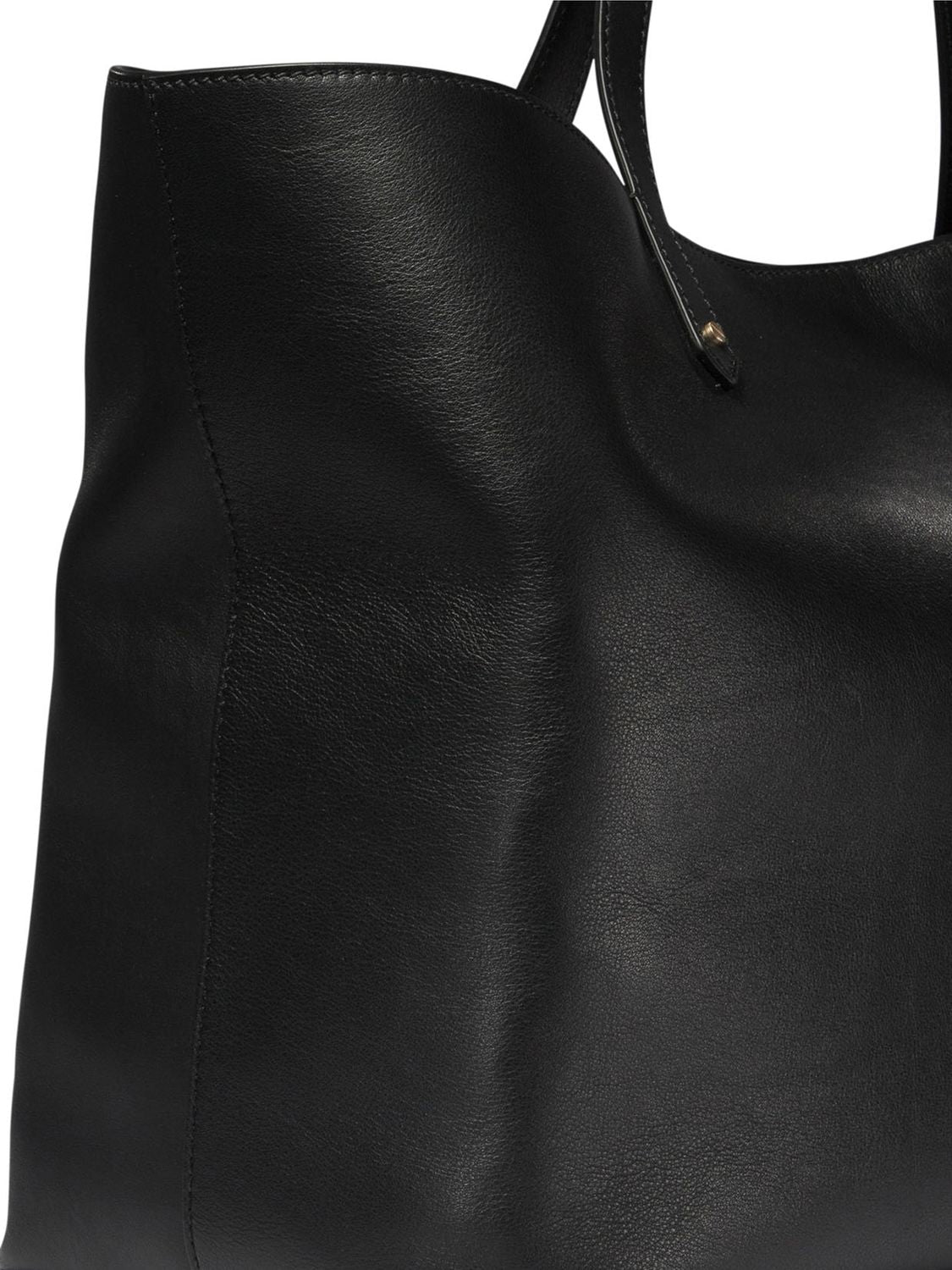 GOLDEN GOOSE Pasadena Large Leather Tote - Black