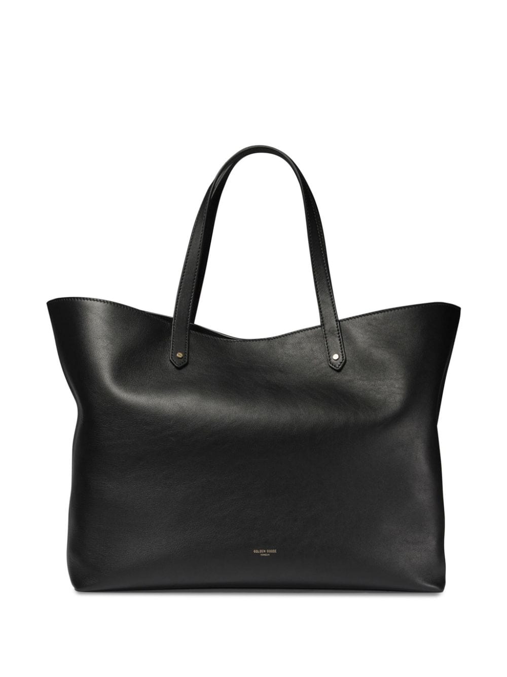 GOLDEN GOOSE Pasadena Large Leather Tote - Black