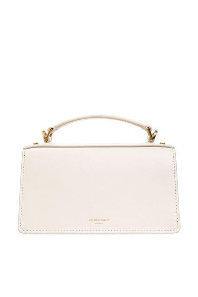 GOLDEN GOOSE Women's Beige Venezia Small Leather Handbag for FW24