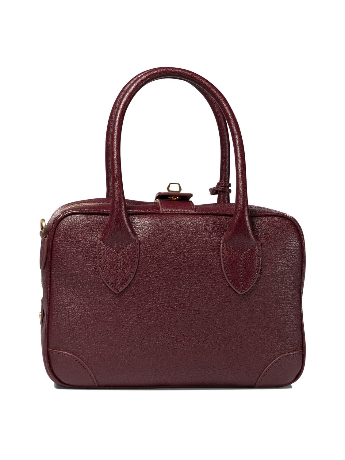 GOLDEN GOOSE Vita Mini Bordeaux Leather Handbag