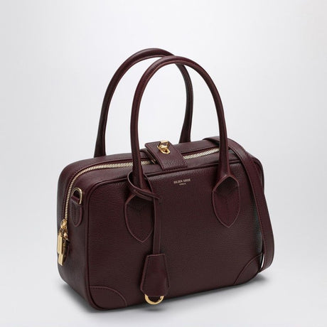 GOLDEN GOOSE Elegant Burgundy Leather Mini Handbag