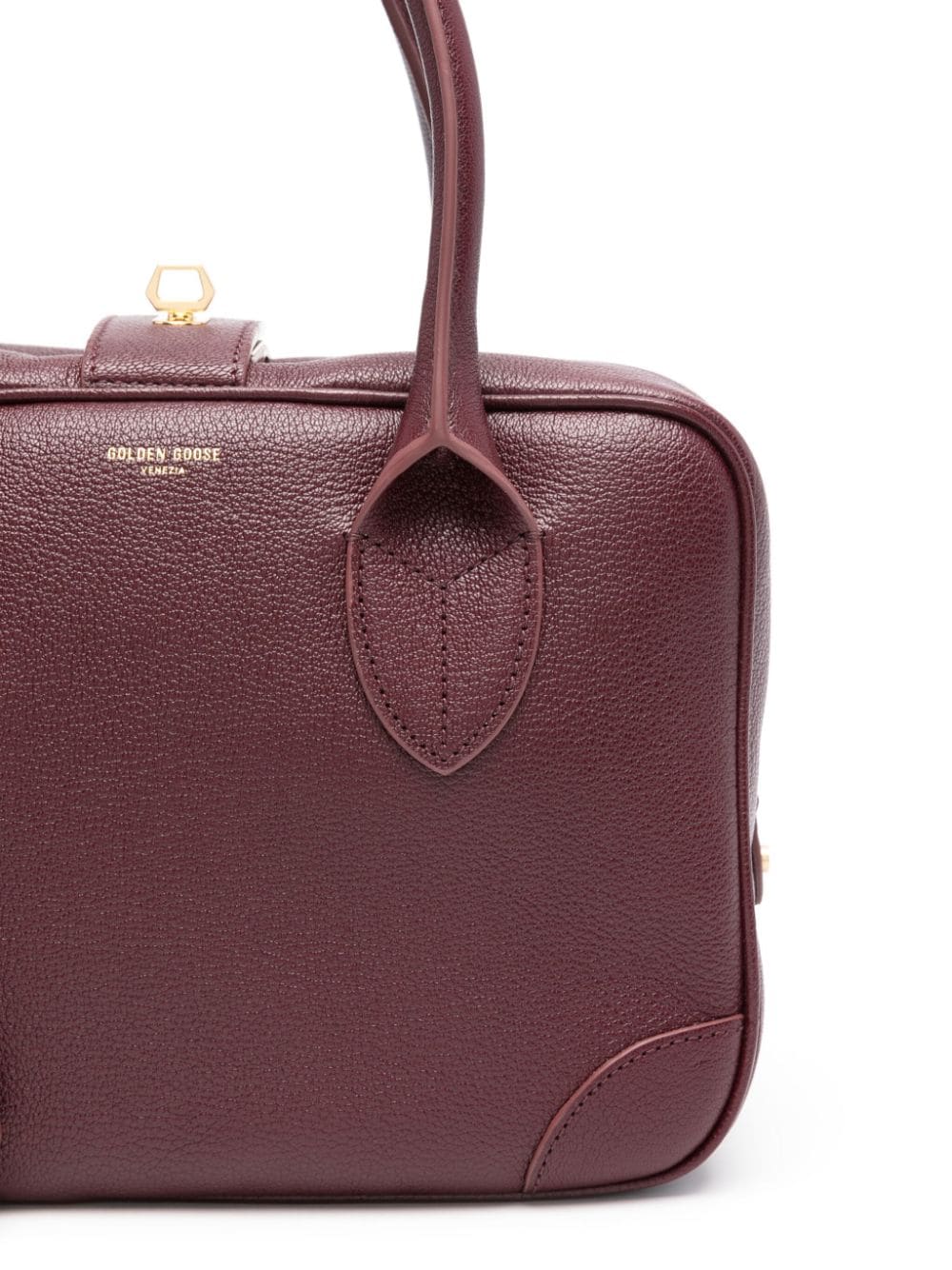 GOLDEN GOOSE Vita Mini Bordeaux Leather Handbag