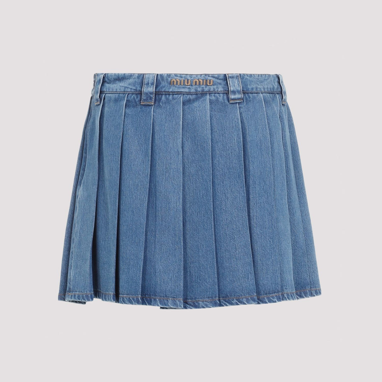 MIU MIU Eco-Chic Blue Mini Skirt