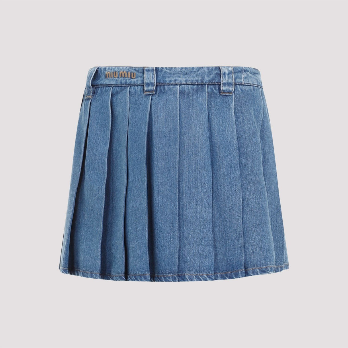 MIU MIU Eco-Chic Blue Mini Skirt