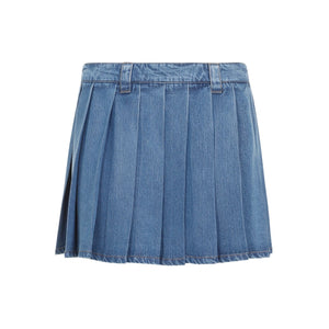 MIU MIU Eco-Chic Blue Mini Skirt