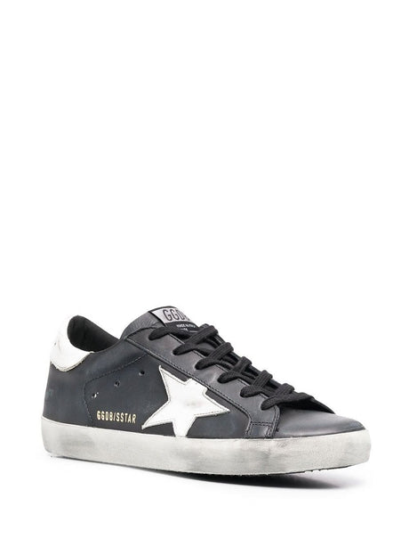 GOLDEN GOOSE Black/White Super-Star Sneakers for Women