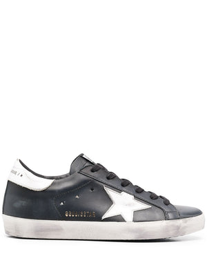 GOLDEN GOOSE Black/White Super-Star Sneakers for Women