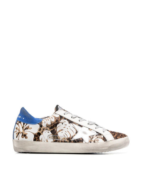 GOLDEN GOOSE Super-Star Mini Sneakers with Suede Heel Design