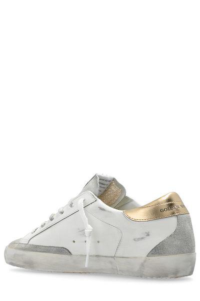 GOLDEN GOOSE Luxurious White Cow Leather Sneakers