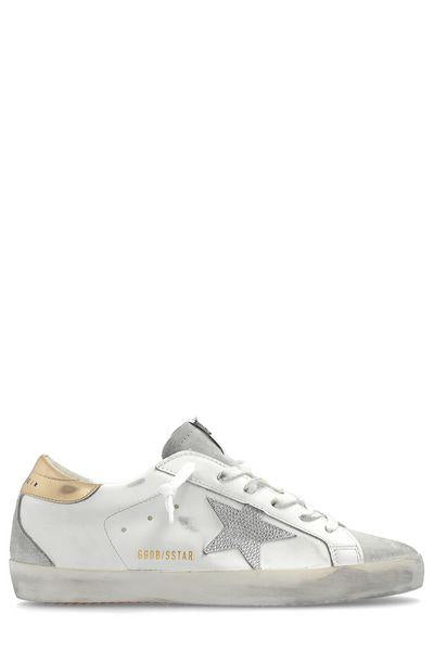 GOLDEN GOOSE Luxurious White Cow Leather Sneakers