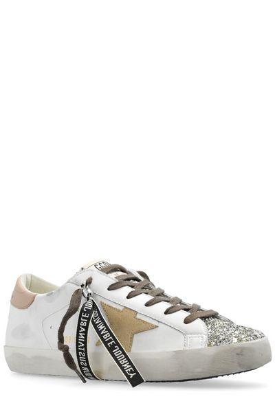 GOLDEN GOOSE Super Star Women's Sneakers - White Beige Pink