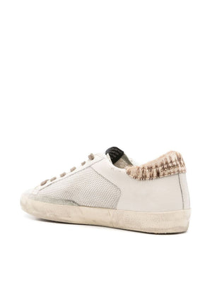 GOLDEN GOOSE Super-Star Silver Ice Zebra Sneakers