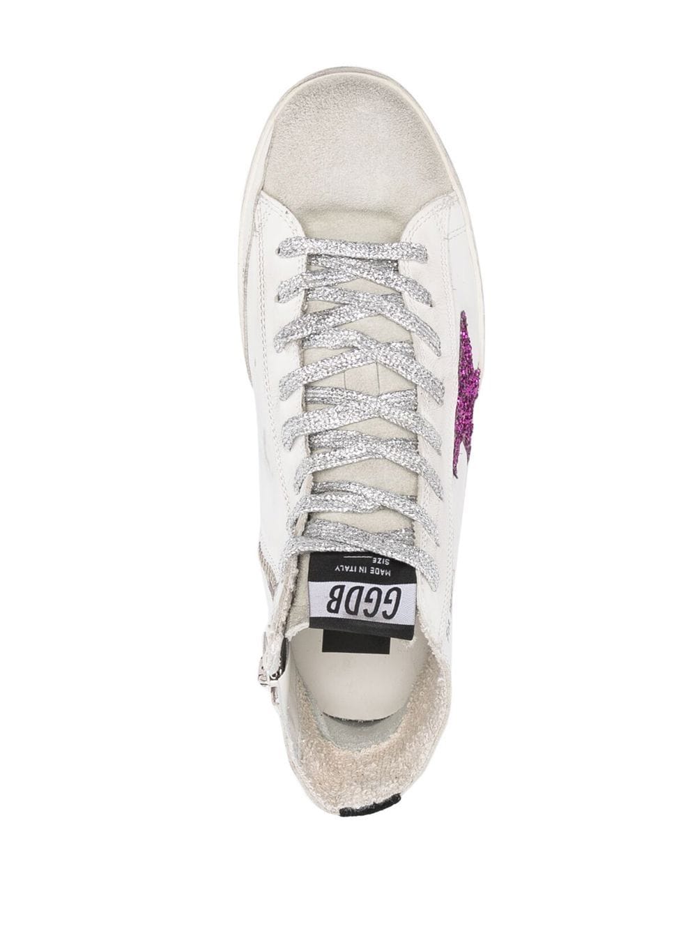 GOLDEN GOOSE Luxurious Star-Patched Leather High-Tops for Women