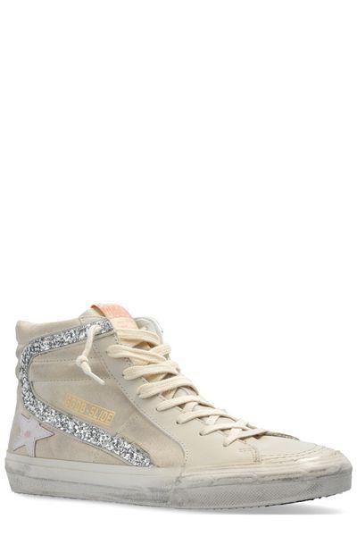 GOLDEN GOOSE Chic Beige Slide Sneakers