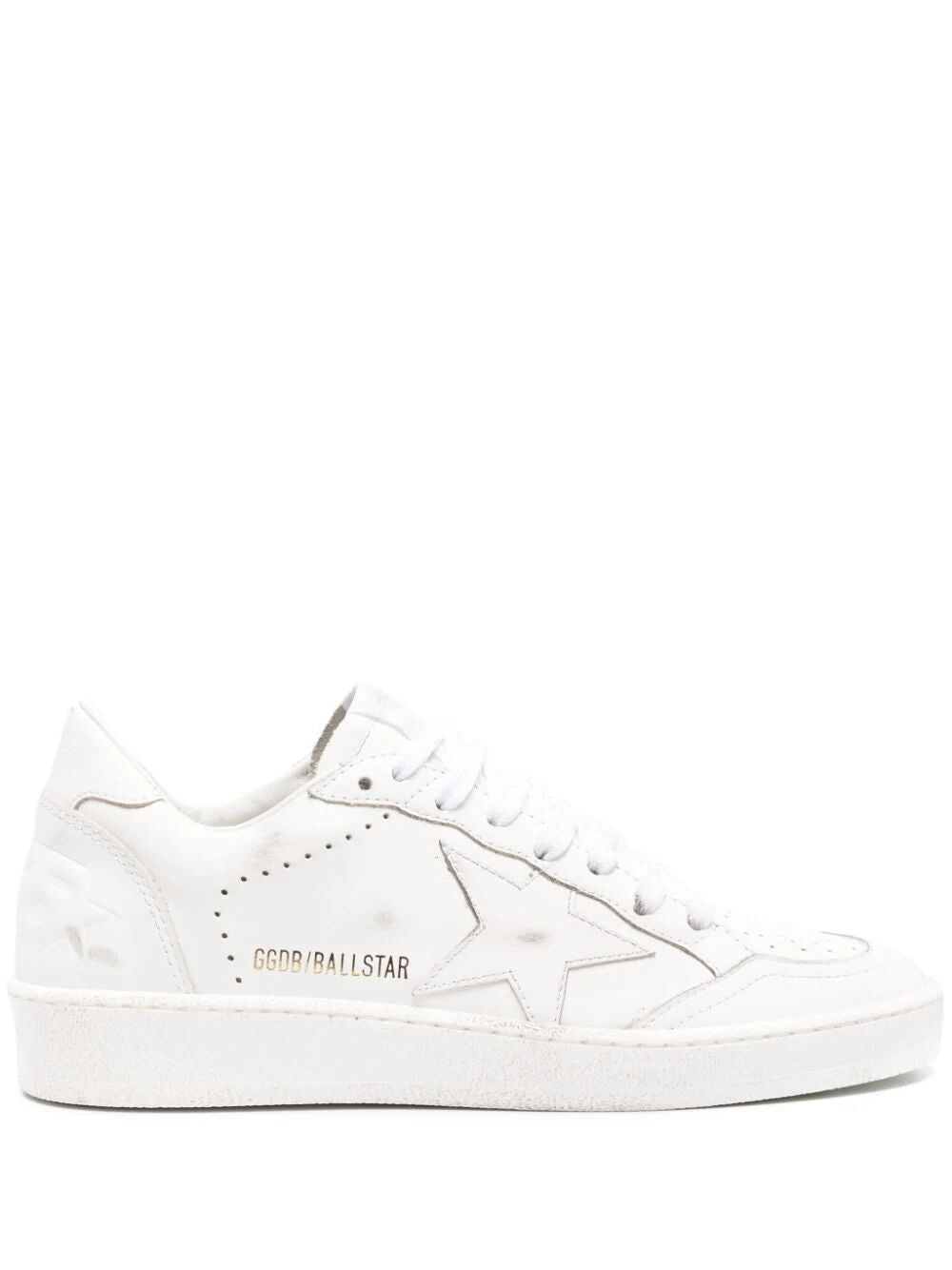 GOLDEN GOOSE White Leather Low-Top Sneaker for Women from Deluxe Brand