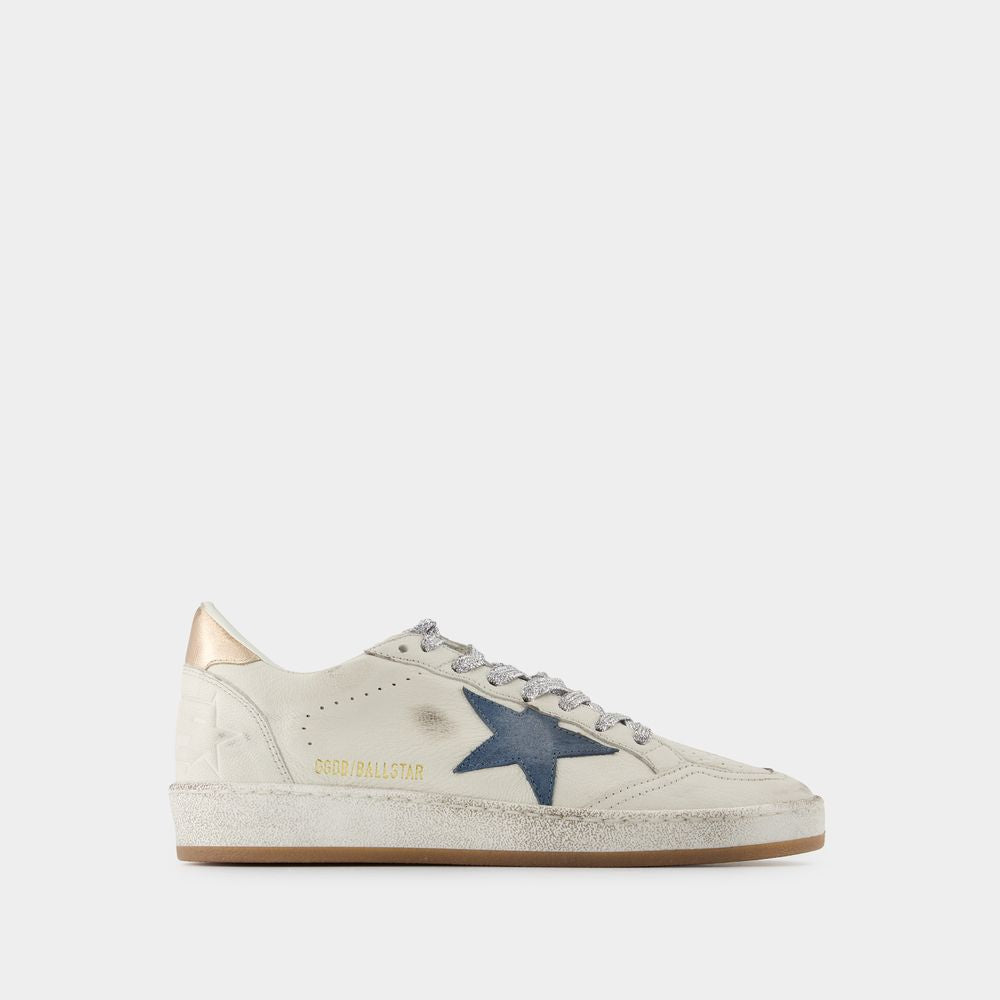 GOLDEN GOOSE Chic Stardust White Leather Sneakers