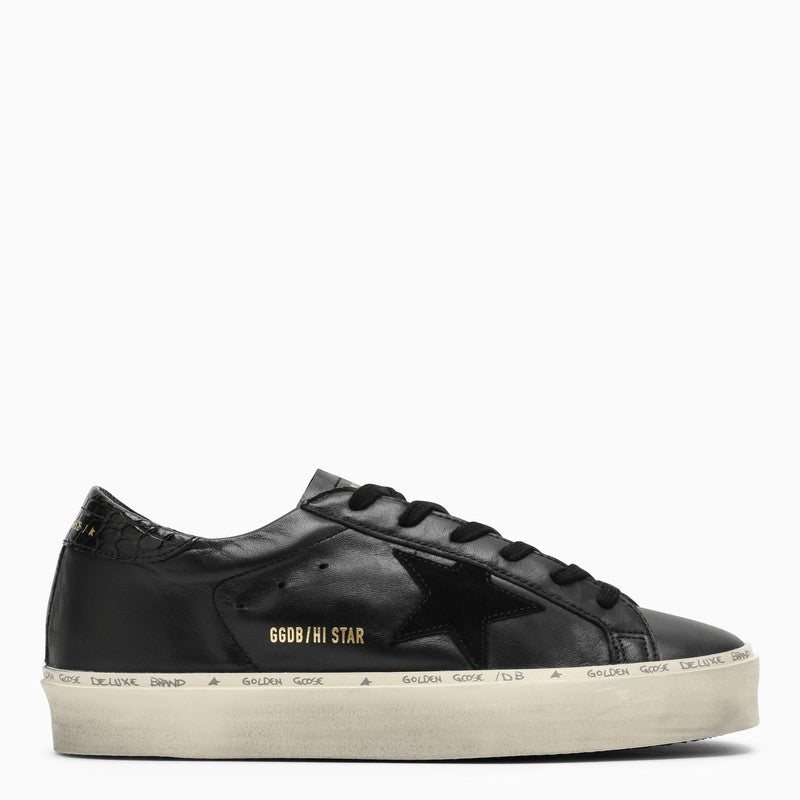 GOLDEN GOOSE Black Low Top Platform Trainers for Women